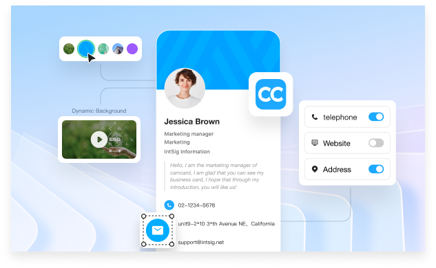 How to Create a Team Digital Business Card Template (PC Version)