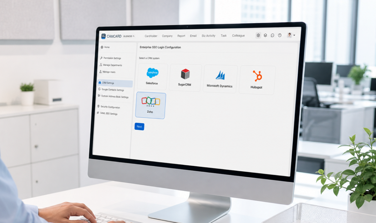 Export Business Cards to Zoho CRM with CamCard Business
